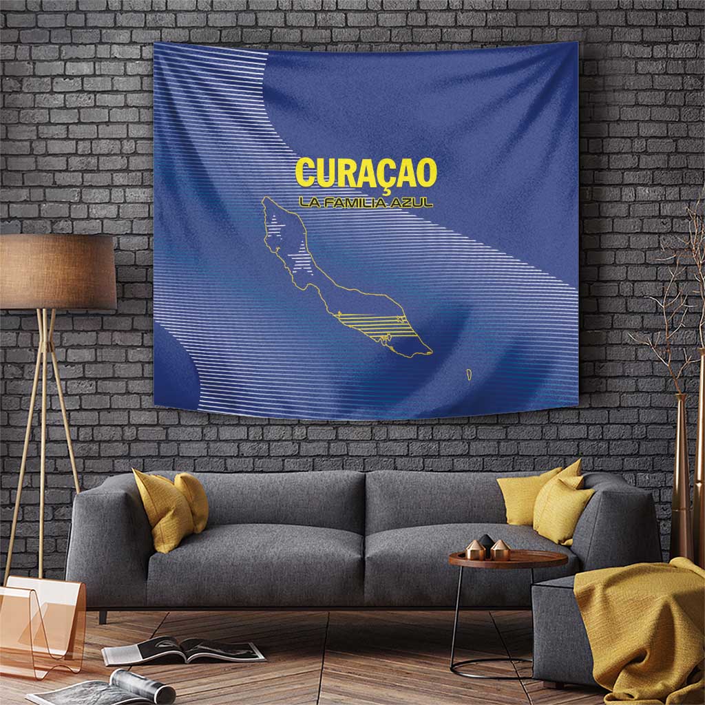Curacao Football Tapestry La Familia Azul Go Champion