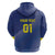 Custom Curacao Football Zip Hoodie La Familia Azul Go Champion