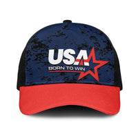 USA Soccer Team Baseball Net Cap Born To Win - Wonder Print Shop