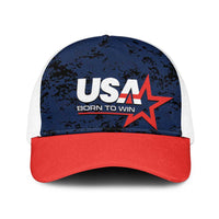 USA Soccer Team Baseball Net Cap Born To Win - Wonder Print Shop