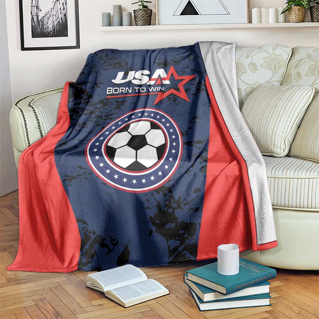 USA Soccer Team Blanket Born To Win