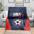 USA Soccer Team Blanket Born To Win