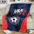 USA Soccer Team Blanket Born To Win