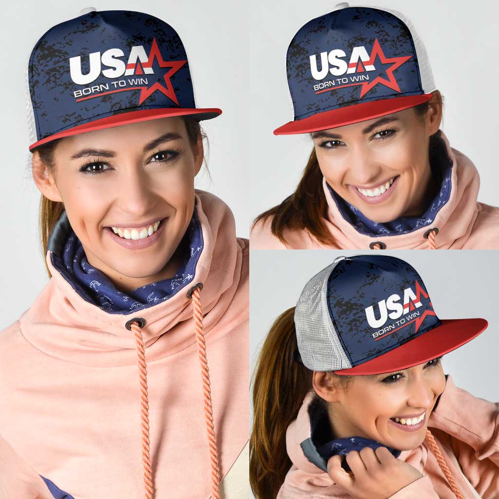 USA Soccer Team Mesh Trucker Cap Born To Win - Wonder Print Shop