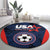 USA Soccer Team Round Carpet Born To Win