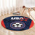 USA Soccer Team Round Carpet Born To Win