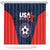 USA Soccer Team Shower Curtain Born To Win