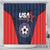 USA Soccer Team Shower Curtain Born To Win