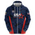 Custom USA Soccer Team Zip Hoodie Born To Win