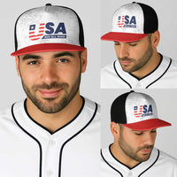 USA Soccer Team Baseball Net Cap Red All Over - Wonder Print Shop