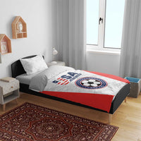 USA Soccer Team Bedding Set Red All Over