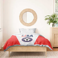 USA Soccer Team Bedding Set Red All Over