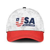 USA Soccer Team Classic Cap Red All Over - Wonder Print Shop
