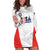 Custom USA Soccer Team Hoodie Dress Red All Over