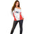 Custom USA Soccer Team Off Shoulder Sweater Red All Over