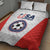 USA Soccer Team Quilt Bed Set Red All Over