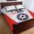 USA Soccer Team Quilt Bed Set Red All Over