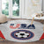 USA Soccer Team Round Carpet Red All Over