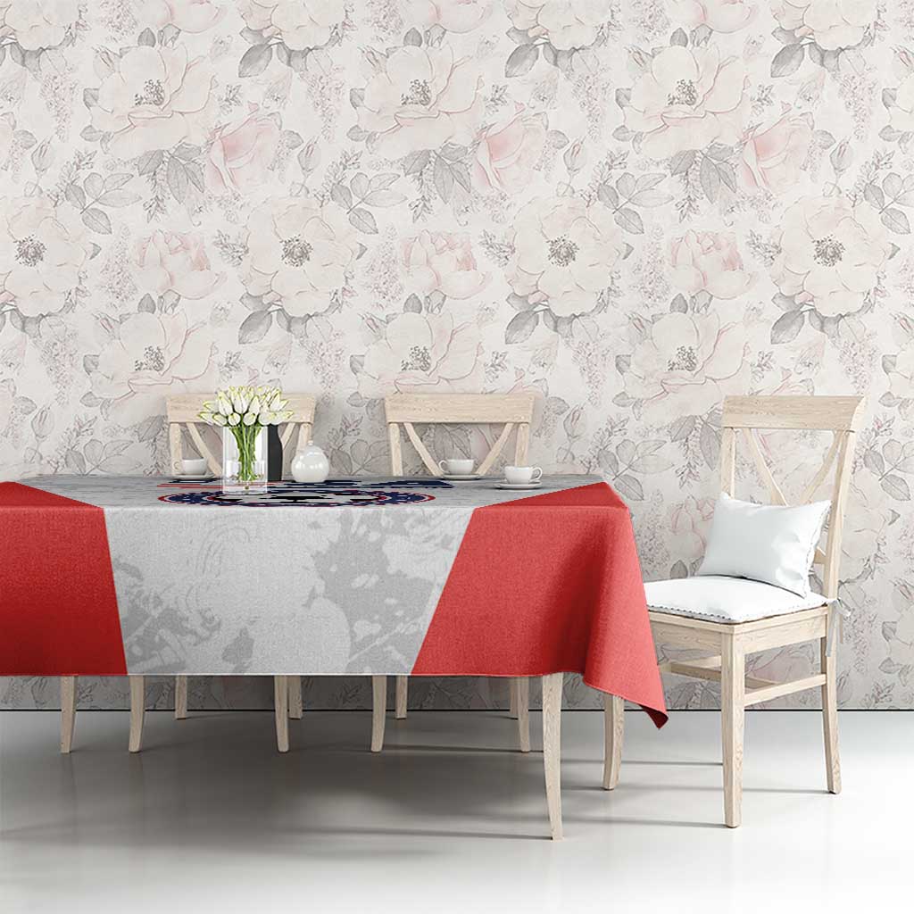 USA Soccer Team Tablecloth Red All Over