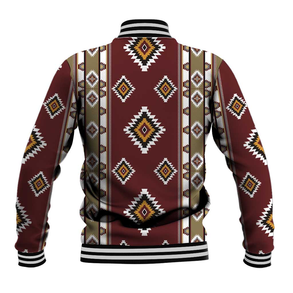 Native American Navajo Baseball Jacket Tribal Pattern