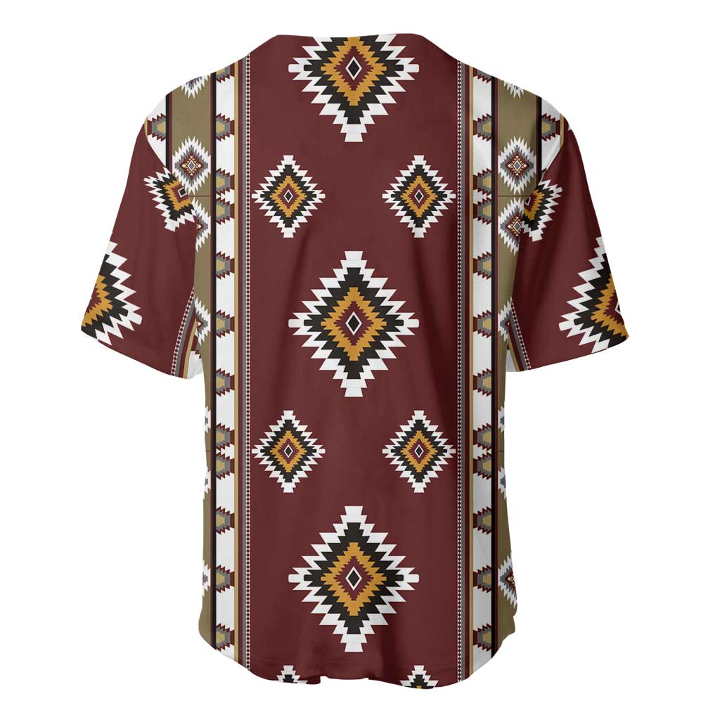 Native American Navajo Baseball Jersey Tribal Pattern