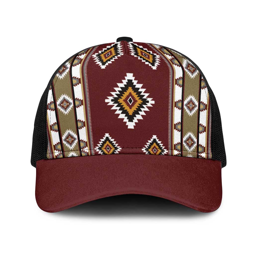 Native American Navajo Baseball Net Cap Tribal Pattern