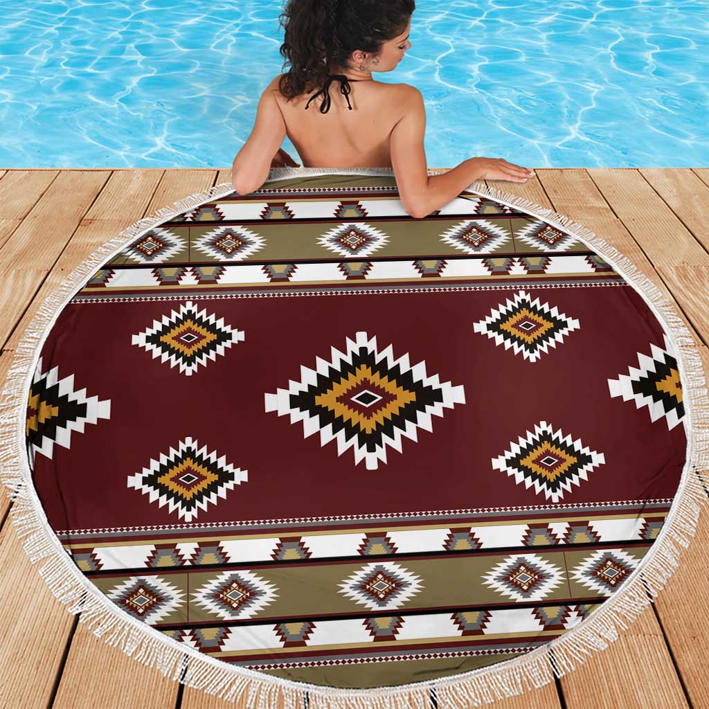 Native American Navajo Beach Blanket Tribal Pattern