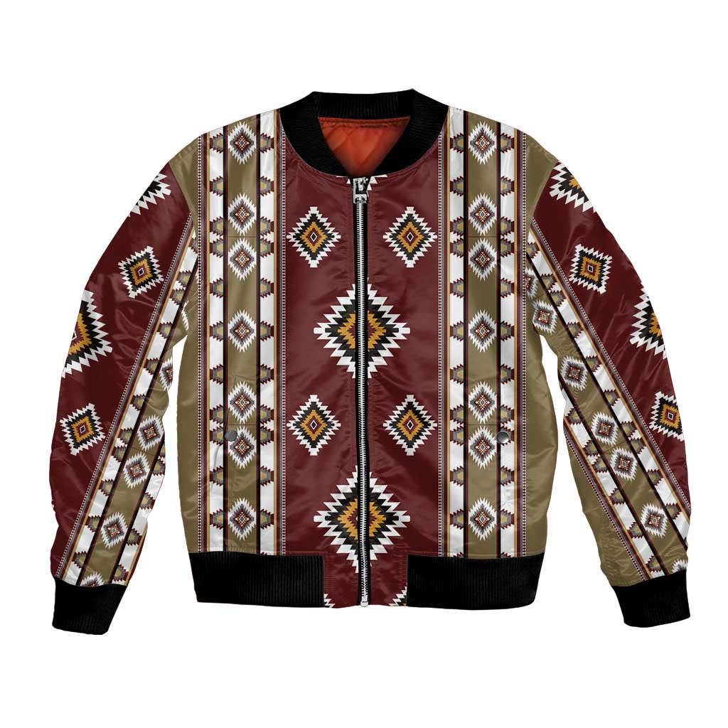 Native American Navajo Bomber Jacket Tribal Pattern