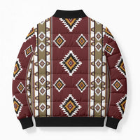 Native American Navajo Bomber Puffer Jacket Tribal Pattern