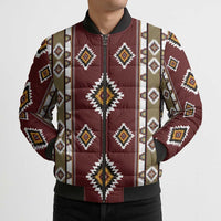 Native American Navajo Bomber Puffer Jacket Tribal Pattern