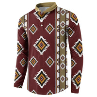Native American Navajo Button Sweatshirt Tribal Pattern