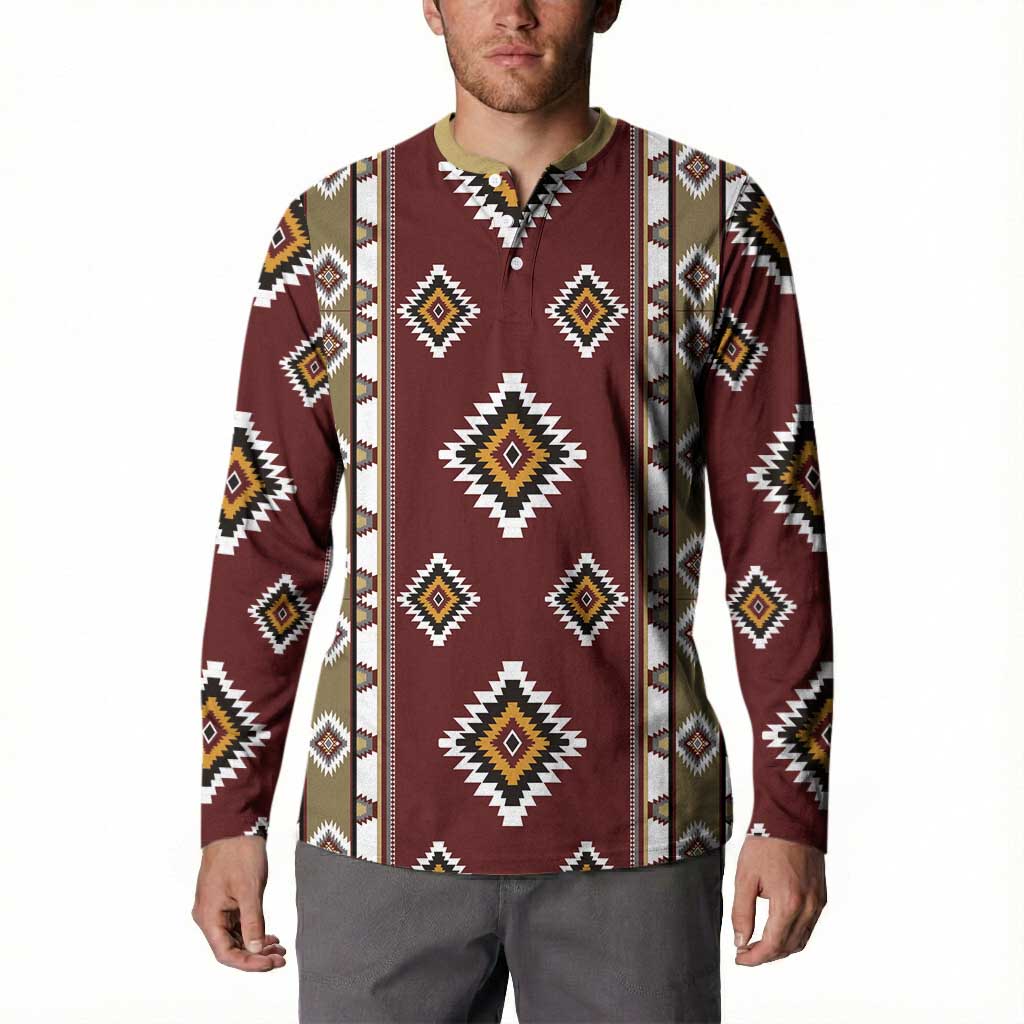 Native American Navajo Button Sweatshirt Tribal Pattern