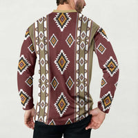 Native American Navajo Button Sweatshirt Tribal Pattern