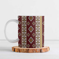 Native American Navajo Ceramic Mug Tribal Pattern