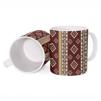 Native American Navajo Ceramic Mug Tribal Pattern