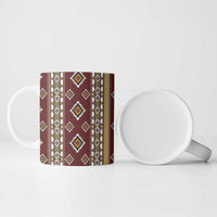 Native American Navajo Ceramic Mug Tribal Pattern