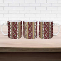 Native American Navajo Ceramic Mug Tribal Pattern