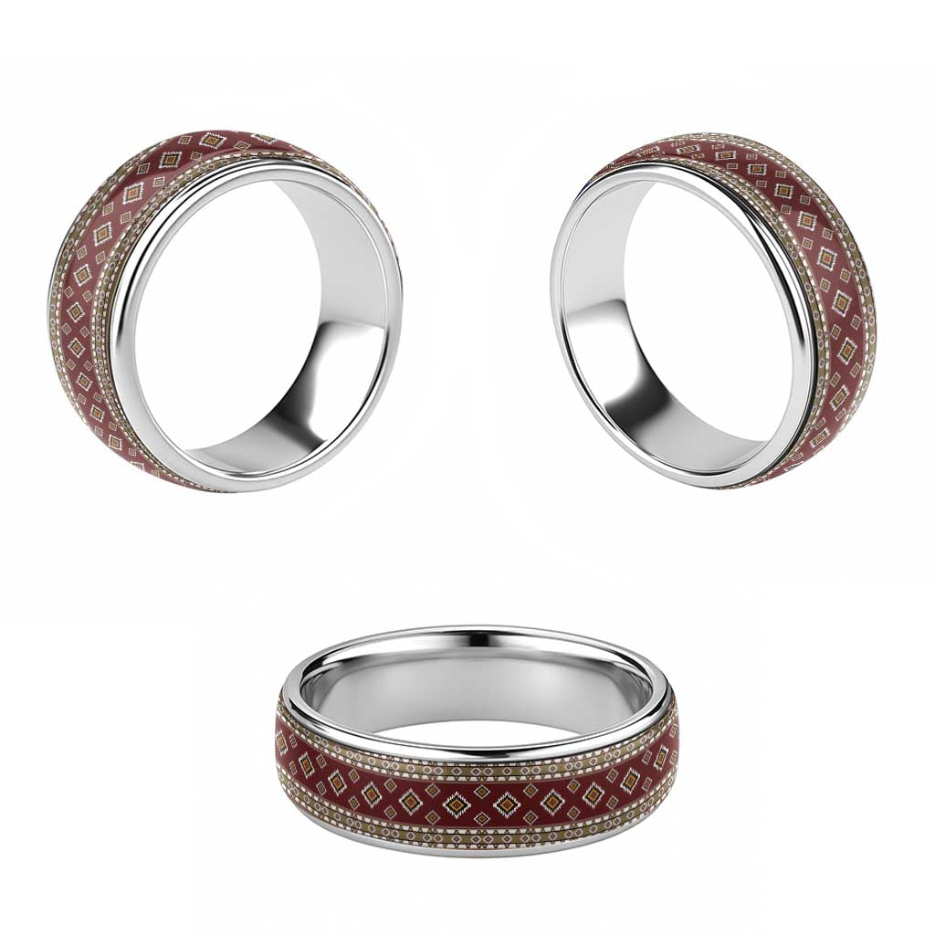 Native American Navajo Classic Ring Tribal Pattern