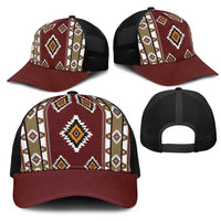Native American Navajo Mesh Trucker Cap Tribal Pattern