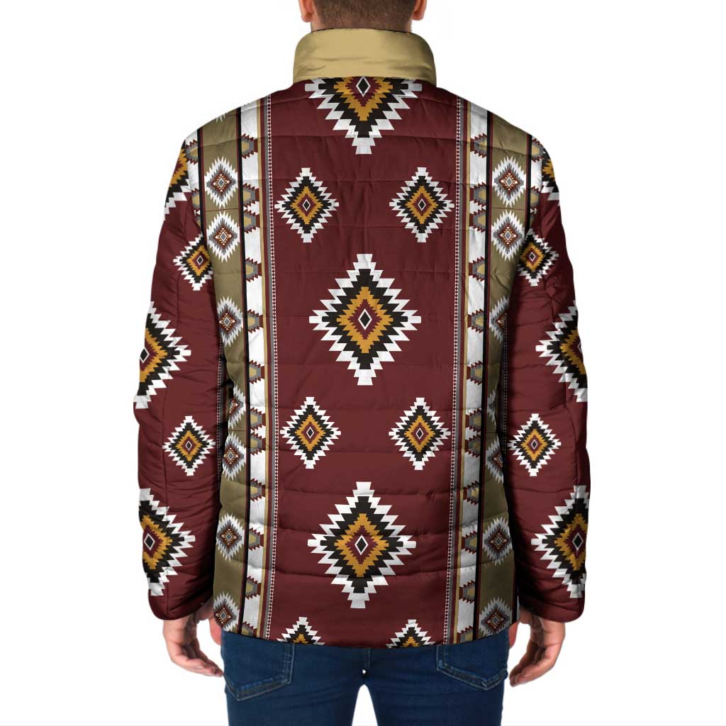 Native American Navajo Padded Jacket Tribal Pattern