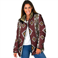 Native American Navajo Padded Jacket Tribal Pattern