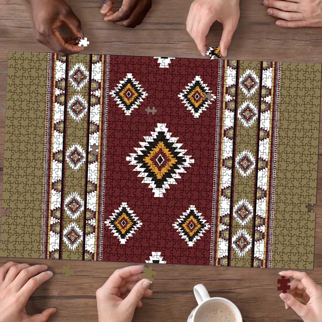 Native American Navajo Puzzle Tribal Pattern