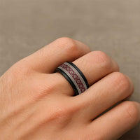 Native American Navajo Spinner Ring Tribal Pattern