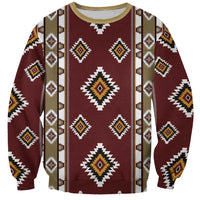 Native American Navajo Sweatshirt Tribal Pattern
