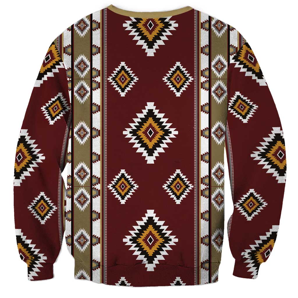 Native American Navajo Sweatshirt Tribal Pattern