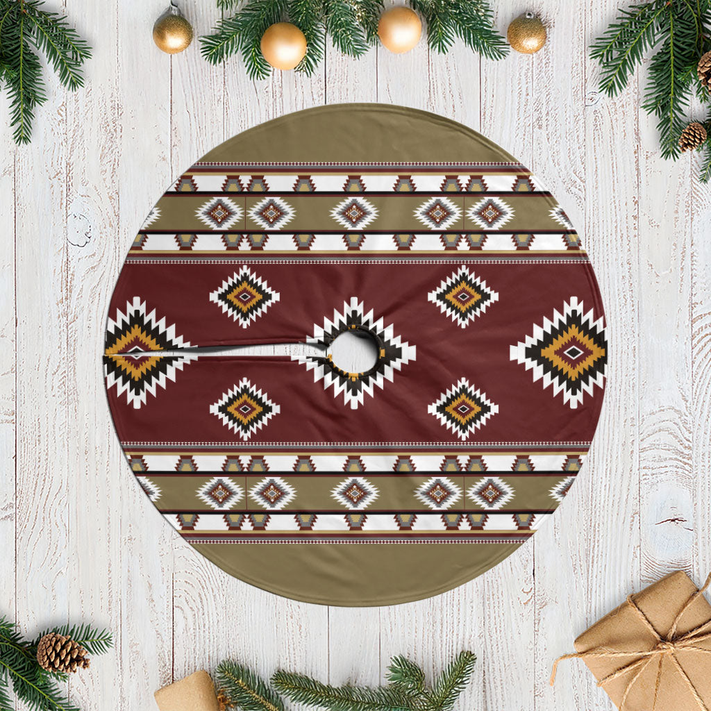 Native American Navajo Tree Skirt Tribal Pattern