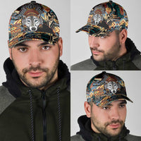 Native American Navajo Wolf Classic Cap Grunge Pattern