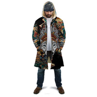 Native American Navajo Wolf Cloak Grunge Pattern