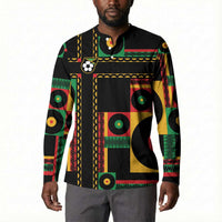 Jamaica Soccer 2026 Button Sweatshirt Reggae Stylized
