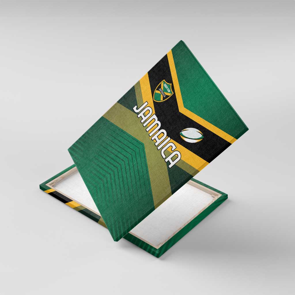 Rugby Jamaica Canvas Wall Art Reggae Warriors Go Champions
